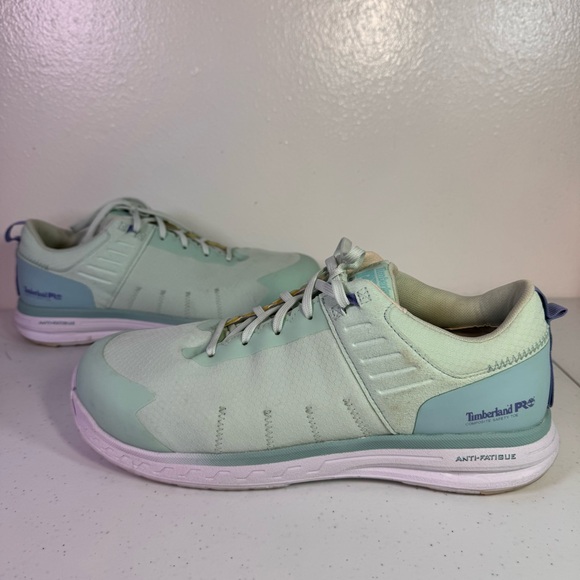 Timberland PRO Mint Green Safety Toe Sneakers | Anti-Fatigue | Sz 11 - Picture 4 of 12